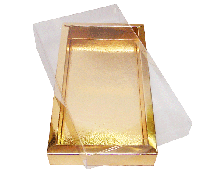 Windowbox 185x95x24mm shiny gold